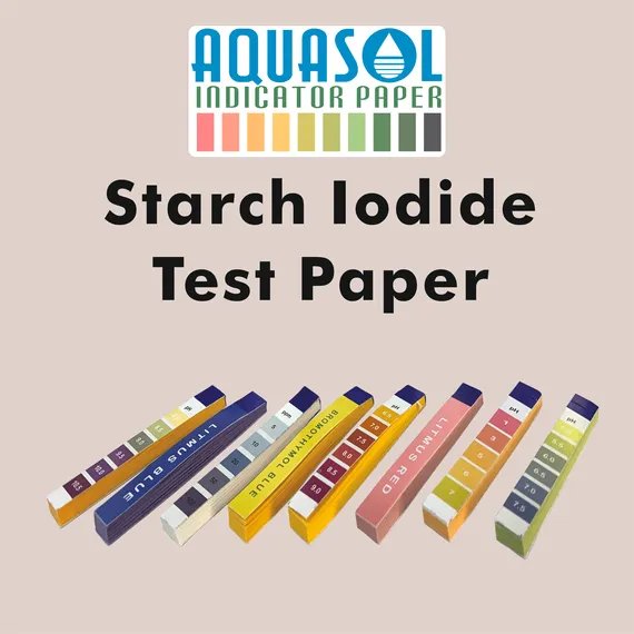AQUASOL Starch Iodide Test Paper (10 Booklets of 20 Leaf Each in Kangaroo Pack) AIPSI