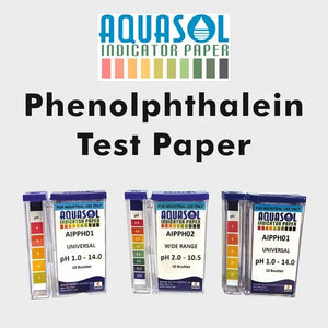AQUASOL Phenolphthalein Test Paper (10 Booklets of 20 Leaf Each in Kangaroo Pack) AIPPE