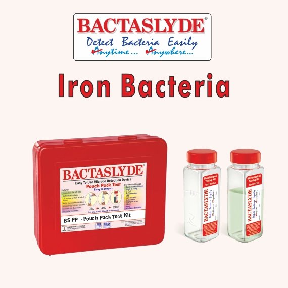 BACTASLYDE Iron Bacteria Test Kit, 5 Qualitative Test of Iron Bacteria BSPP1