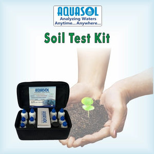 AQUASOL Soil Test Kit Mini (pH / Nitrogen / Phosphorous / Potassium / Organic Carbon) 10 Test of Each Parameter, AE110