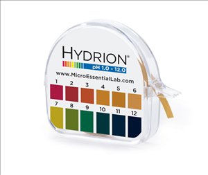 HYDRION PH Test paper Dispenser,  1  12 as pH,  150 Tests, CAT-50