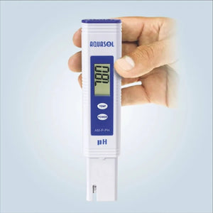 AQUASOL DIGITAL Pen Type PH Meter  , Range: 0 - 14 PH With Calibration Solution AMPPH