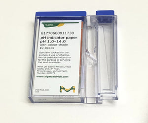 MERCK pH Indicator Paper pH 1.0 - 14.0 (with Colour Scale) Handy Pack