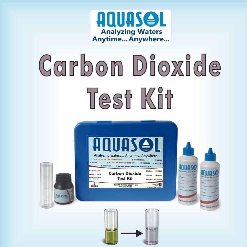 AQUASOL Carbon Dioxide Test Kit AE403  Range 2 - 200 PPM (Mg/L) 300 Tests