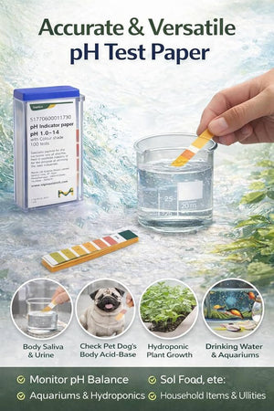 MERCK pH Indicator Paper pH 1.0 - 14.0 (with Colour Scale) Handy Pack