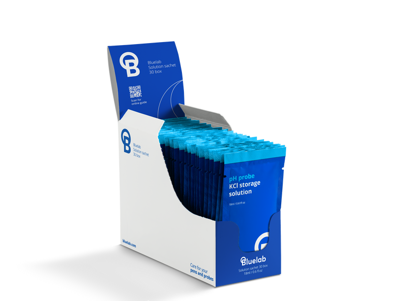 Bluelab KCL Storage Solution Sachet PACK OF 18ML × 30 Sachets, STSOL18B