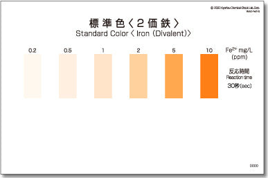 IRON (DIVALENT) Test kit , 50 Tests , Range 0.2 - 10  mg/l , PACKTEST WAK-Fe2+