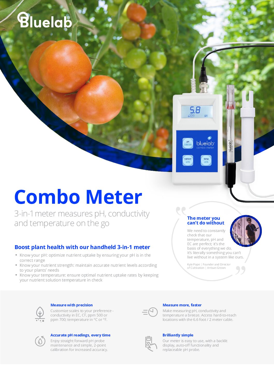 METCOM Bluelab Combo Meter
