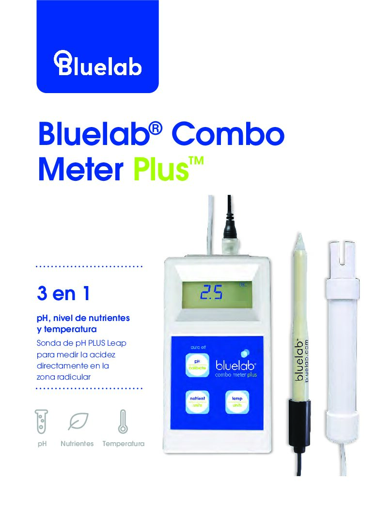 METCOMPLUS Bluelab Combo Meter (pH/EC/TDS METER)  with Leap pH Probe (FOR SOIL)