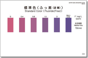 FLUORIDE (FREE) Test kit , 50 Tests , Range 0 - 8 mg/l, PACKTEST WAK-F