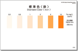IRON Test Kit , 50 Tests , Range 0.2 - 10 mg/l , PACKTEST WAK-Fe