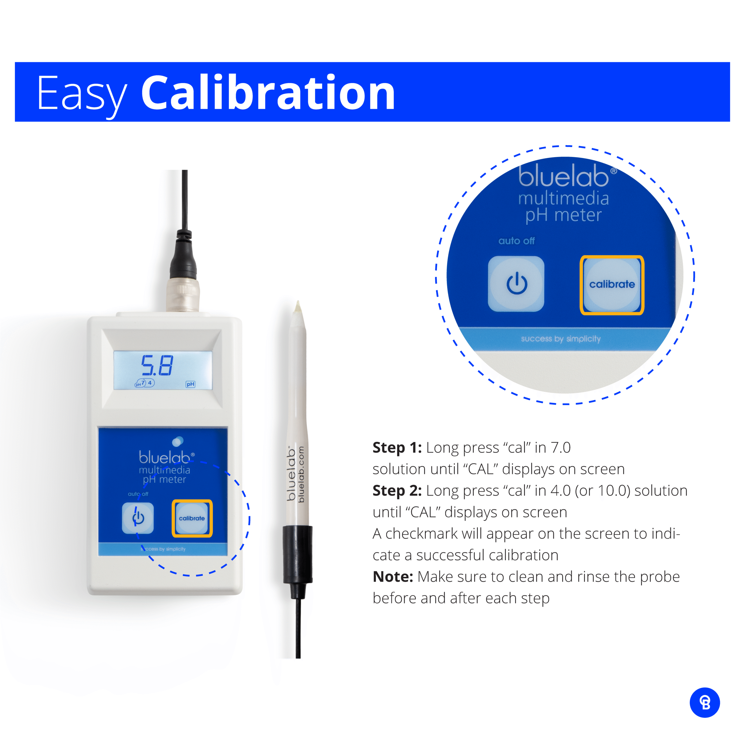 METMULTI Bluelab Multimedia pH Meter