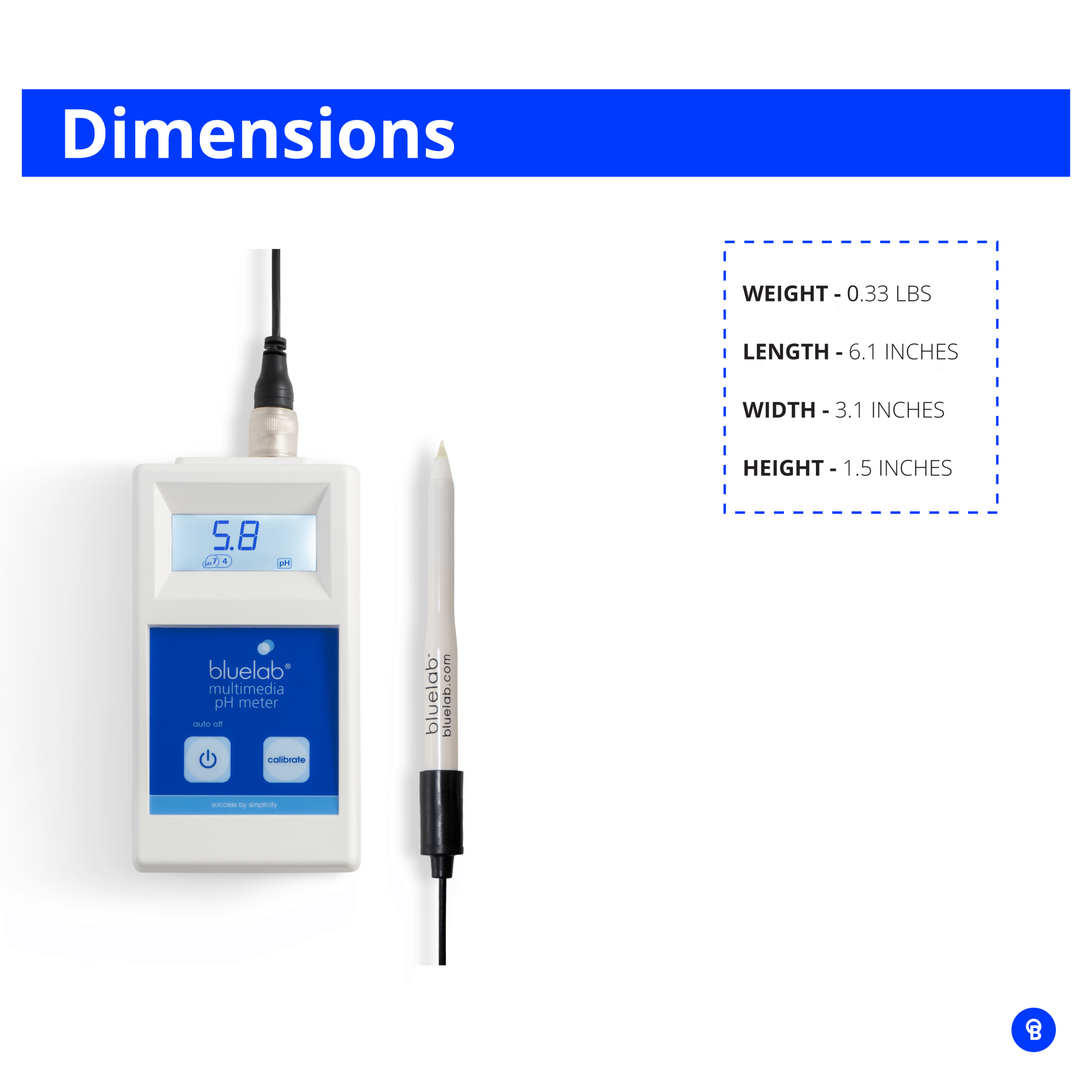 METMULTI Bluelab Multimedia pH Meter