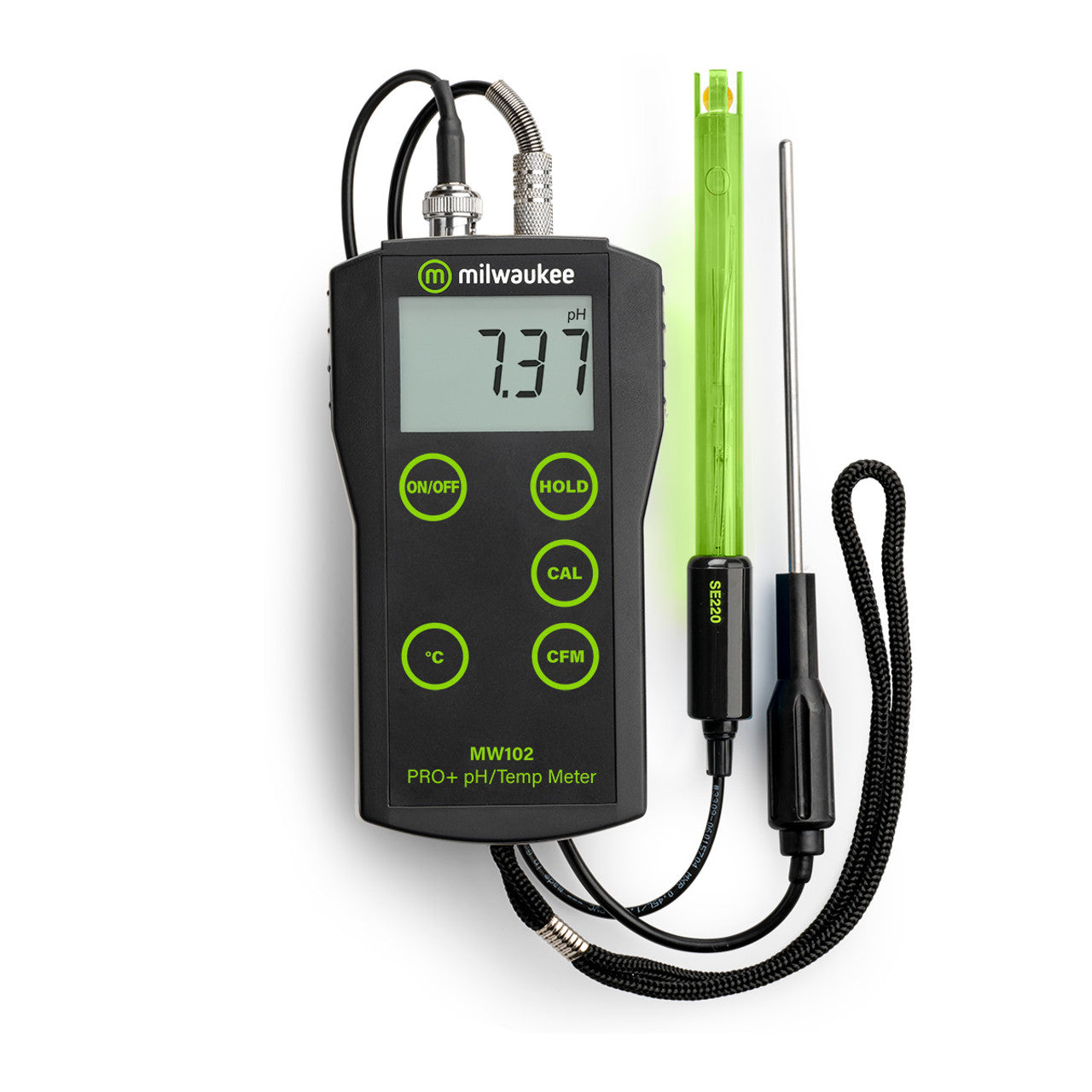 MILWAUKEE MW 102 HANDHELD PH METER ATC AUTO CAL