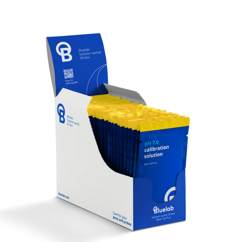 Bluelab Solution Sachet PH 4, 30sachets box - Calibration & Storage Range PH418B