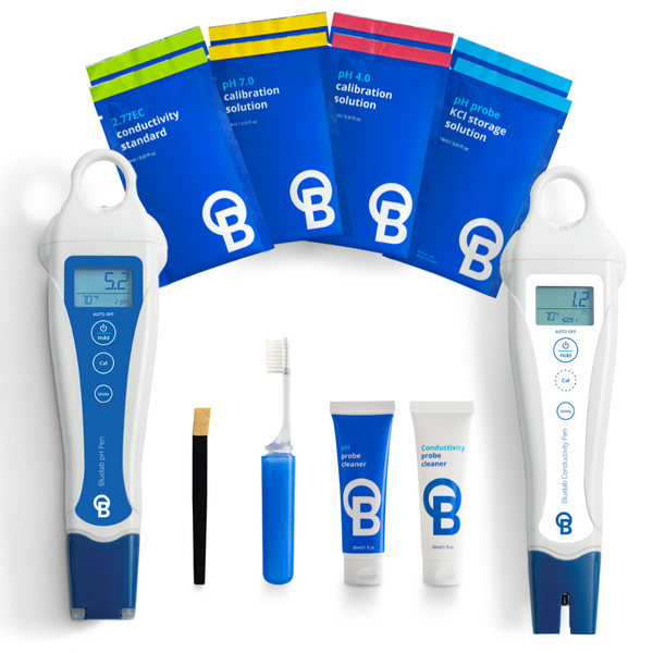 PENSTP Bluelab pH and Conductivity Calibration Starter Pack