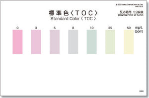 TOC Test kit , 50 Tests , Range 0 - 50 mg/l , PACKTEST WAK-TOC