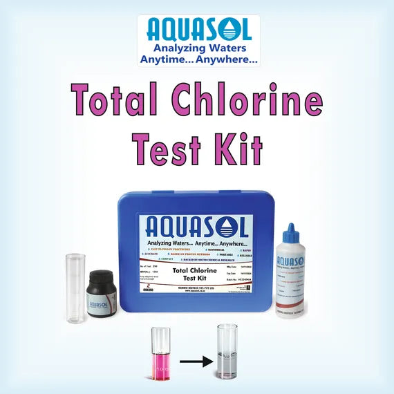 AQUASOL Total Chlorine Test Kit AE235 - Range 0.1 - 2.0 PPM (Mg/L) 200Test