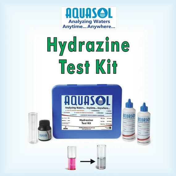 AQUASOL Hydrazine Test Kit AE304 - Range 0.1 - 1.25 PPM (Mg/L) 200Test
