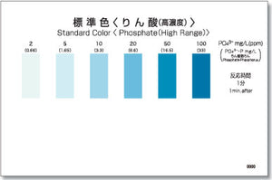 PHOSPHATE(HIGH RANGE ) Test Kit , 40 Tests , Range 2 - 100 mg/l , PACKTEST WAK-PO4(C)